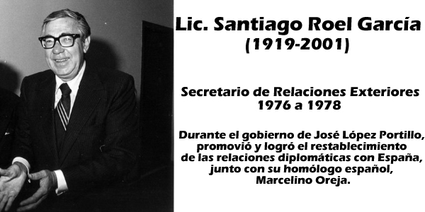 canciller santiago roel garcia España secretario relaciones exteriores cliente de sanborns buena obra